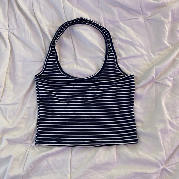 Striped halter top. - Picture 2 of 3